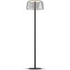 Yurei 14 inch 14.00 watt Matte Black Floor Lamp Portable Light in Acrylic Clear